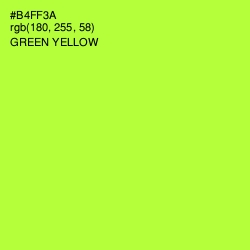 #B4FF3A - Green Yellow Color Image