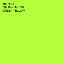 #B4FF3B - Green Yellow Color Image