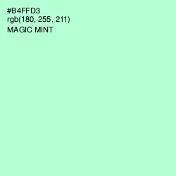 #B4FFD3 - Magic Mint Color Image