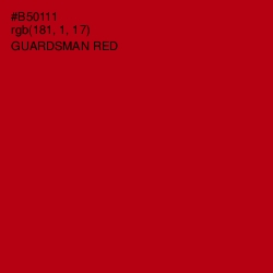 #B50111 - Guardsman Red Color Image