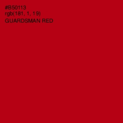 #B50113 - Guardsman Red Color Image