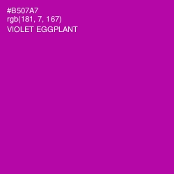 #B507A7 - Violet Eggplant Color Image