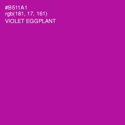 #B511A1 - Violet Eggplant Color Image