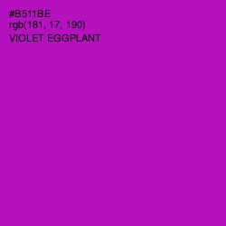 #B511BE - Violet Eggplant Color Image