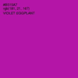 #B515A7 - Violet Eggplant Color Image