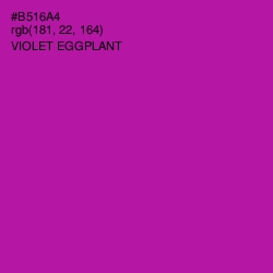 #B516A4 - Violet Eggplant Color Image
