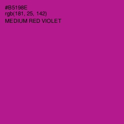 #B5198E - Medium Red Violet Color Image