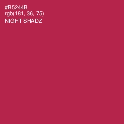 #B5244B - Night Shadz Color Image