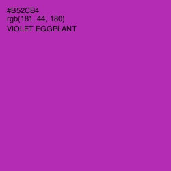 #B52CB4 - Violet Eggplant Color Image