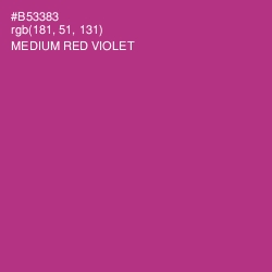#B53383 - Medium Red Violet Color Image