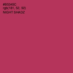 #B5345C - Night Shadz Color Image