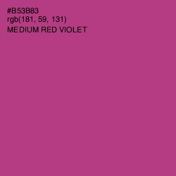 #B53B83 - Medium Red Violet Color Image