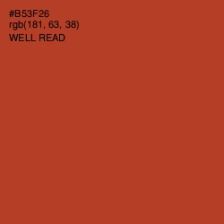 #B53F26 - Well Read Color Image