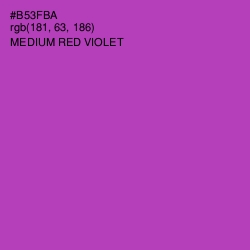 #B53FBA - Medium Red Violet Color Image