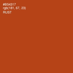 #B54317 - Rust Color Image