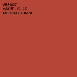 #B54637 - Medium Carmine Color Image