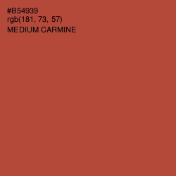 #B54939 - Medium Carmine Color Image