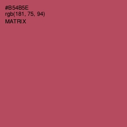 #B54B5E - Matrix Color Image