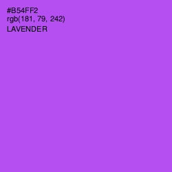 #B54FF2 - Lavender Color Image