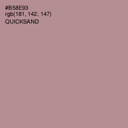 #B58E93 - Quicksand Color Image