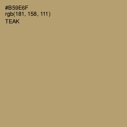 #B59E6F - Teak Color Image