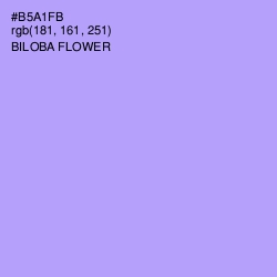 #B5A1FB - Biloba Flower Color Image