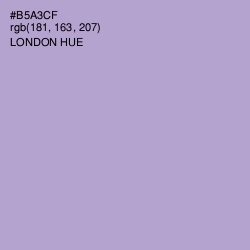 #B5A3CF - London Hue Color Image