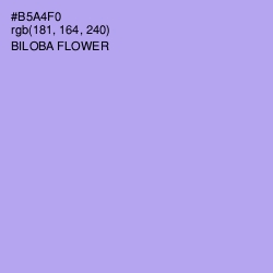 #B5A4F0 - Biloba Flower Color Image