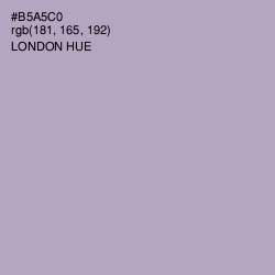 #B5A5C0 - London Hue Color Image