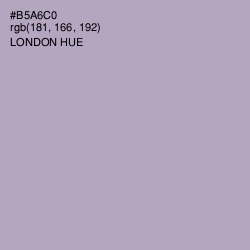 #B5A6C0 - London Hue Color Image