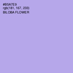 #B5A7E9 - Biloba Flower Color Image