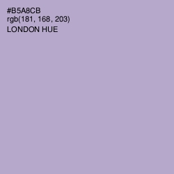 #B5A8CB - London Hue Color Image