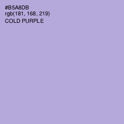 #B5A8DB - Cold Purple Color Image