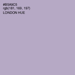 #B5A9C5 - London Hue Color Image