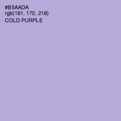 #B5AADA - Cold Purple Color Image