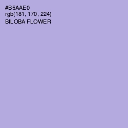 #B5AAE0 - Biloba Flower Color Image