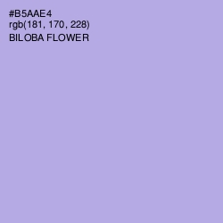 #B5AAE4 - Biloba Flower Color Image