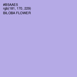 #B5AAE5 - Biloba Flower Color Image