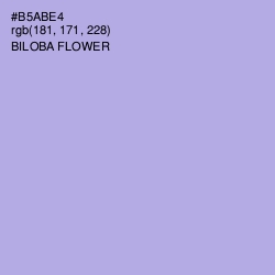 #B5ABE4 - Biloba Flower Color Image