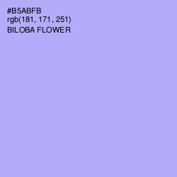 #B5ABFB - Biloba Flower Color Image