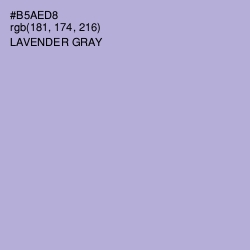 #B5AED8 - Lavender Gray Color Image