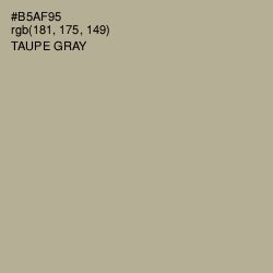#B5AF95 - Taupe Gray Color Image