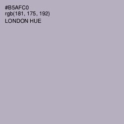 #B5AFC0 - London Hue Color Image