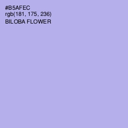 #B5AFEC - Biloba Flower Color Image