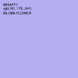 #B5AFF1 - Biloba Flower Color Image