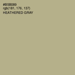 #B5B089 - Heathered Gray Color Image