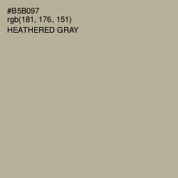 #B5B097 - Heathered Gray Color Image