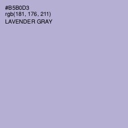 #B5B0D3 - Lavender Gray Color Image