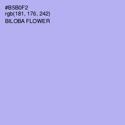 #B5B0F2 - Biloba Flower Color Image