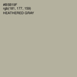 #B5B19F - Heathered Gray Color Image